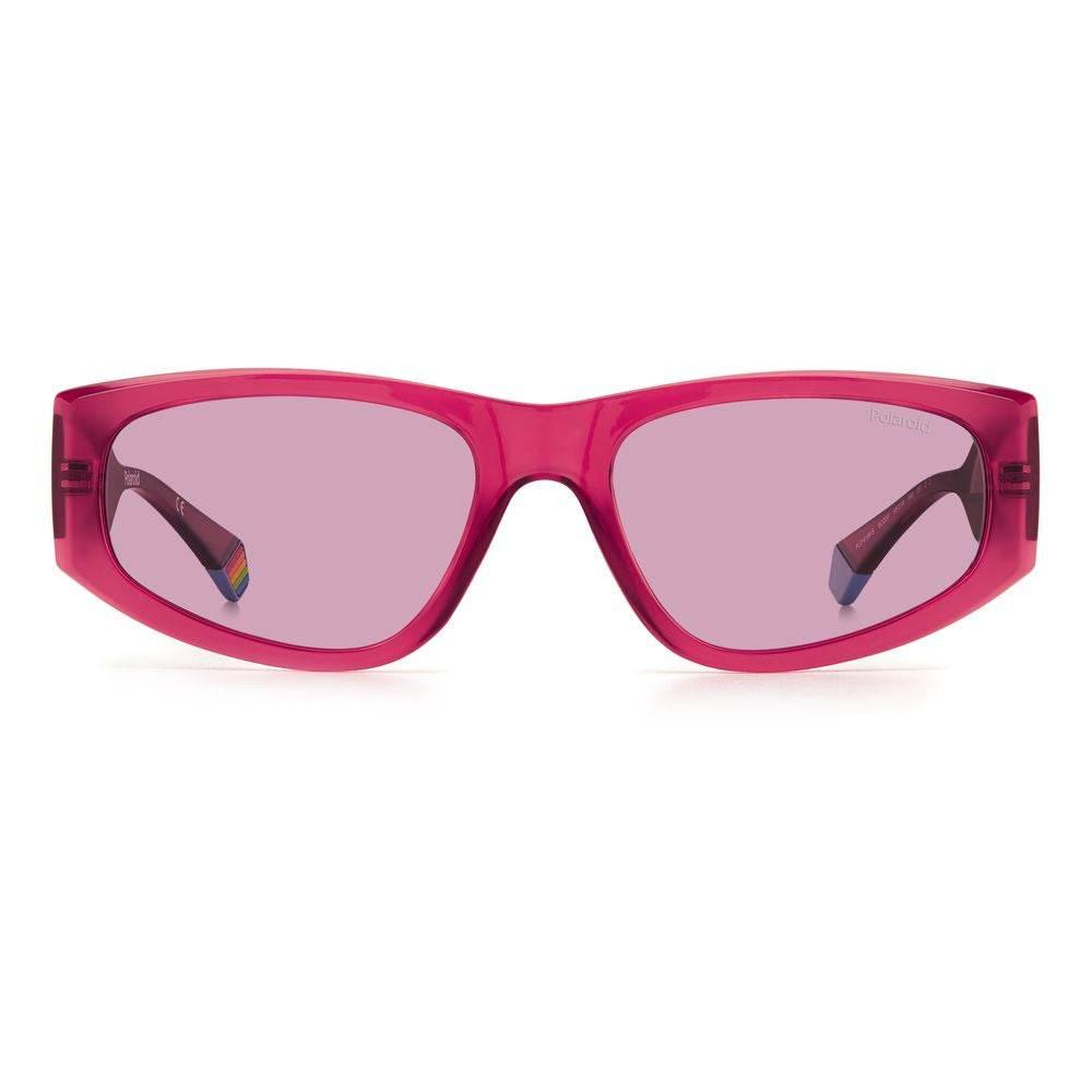 Polaroid Red Plastic Sunglasses - Hilstor