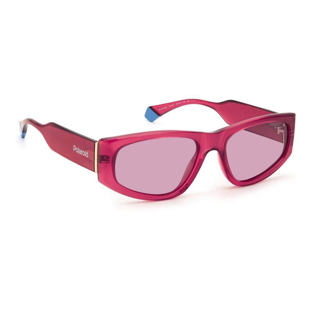 Polaroid Red Plastic Sunglasses - Hilstor