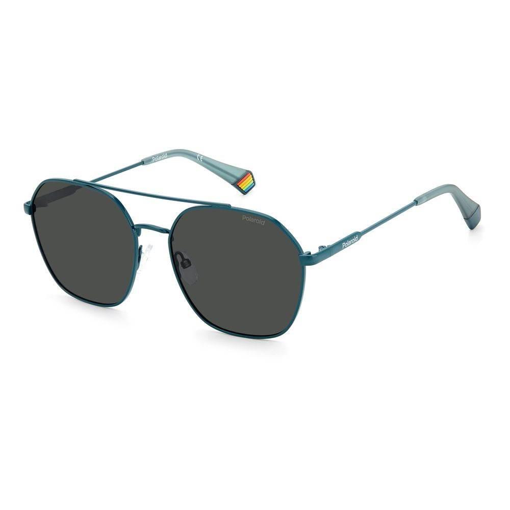 Polaroid Blue Stainless Steel Sunglasses - Hilstor