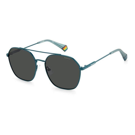 Polaroid Blue Stainless Steel Sunglasses - Hilstor