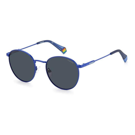 Polaroid Blue Stainless Steel Sunglasses - Hilstor