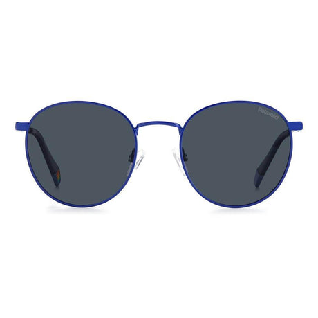 Polaroid Blue Stainless Steel Sunglasses - Hilstor