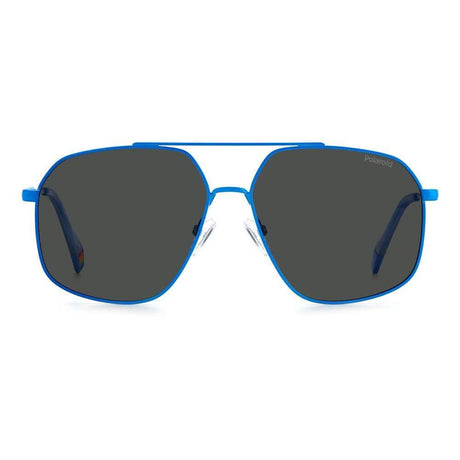 Polaroid Blue Stainless Steel Sunglasses - Hilstor
