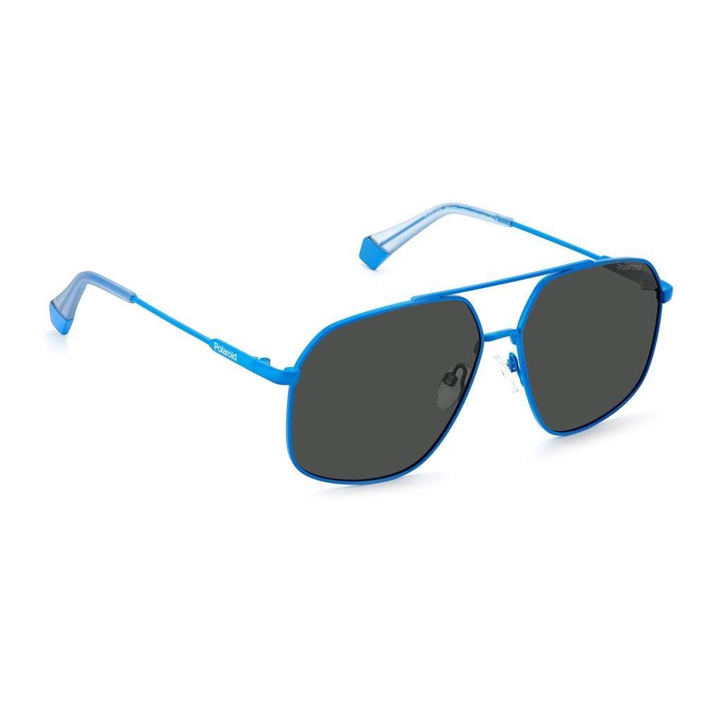 Polaroid Blue Stainless Steel Sunglasses - Hilstor
