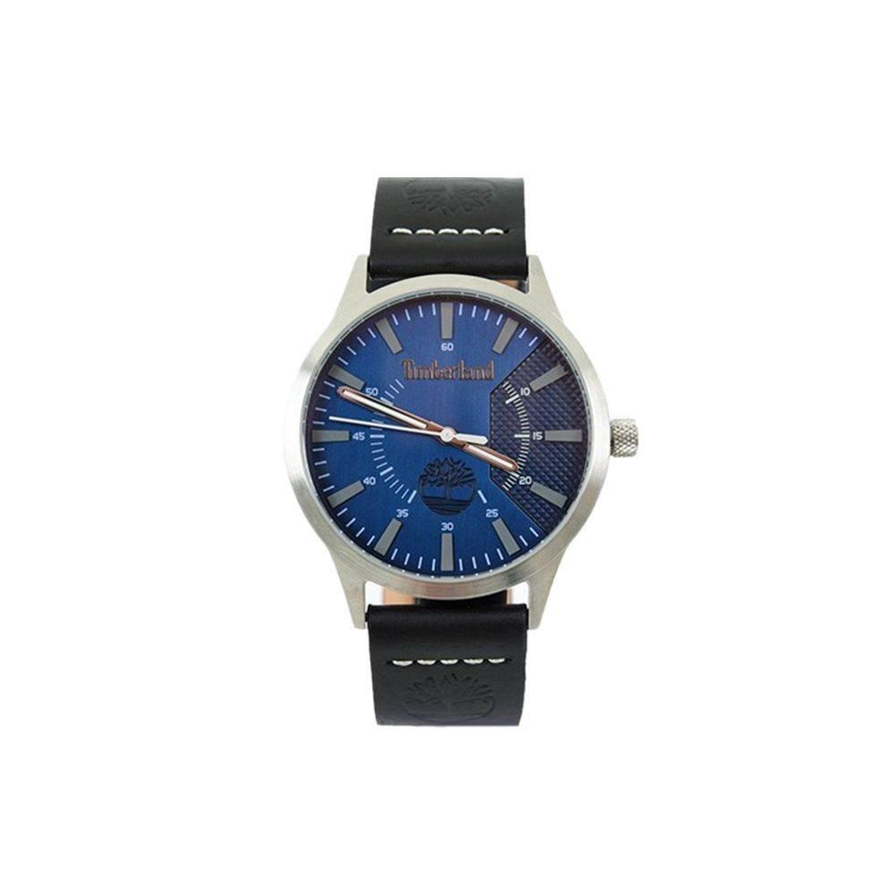 Timberland Black Leather Watch - Hilstor