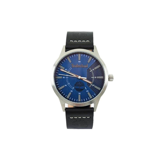 Timberland Black Leather Watch - Hilstor
