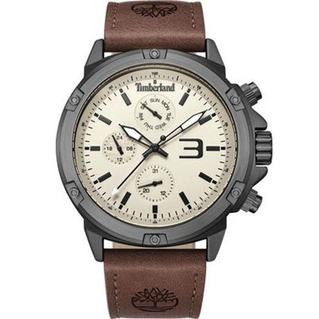 Timberland Brown Leather Watch - Hilstor