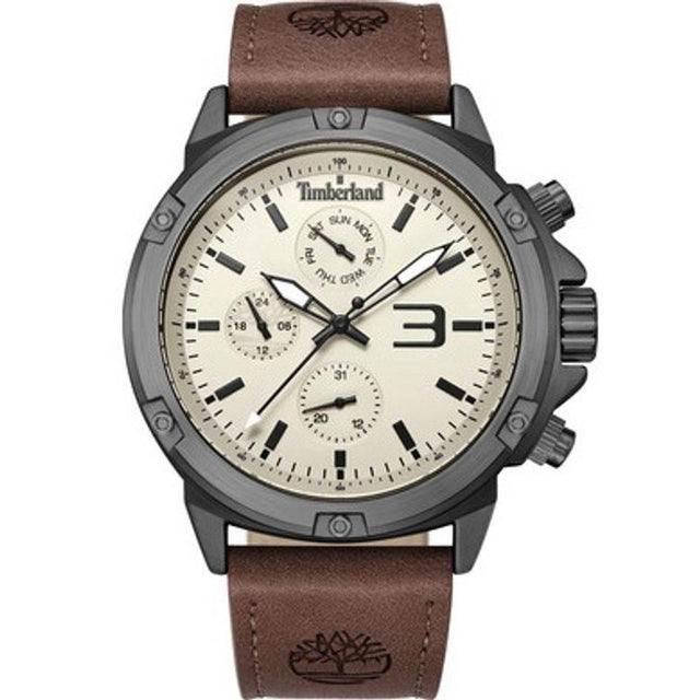 Timberland Brown Leather Watch - Hilstor