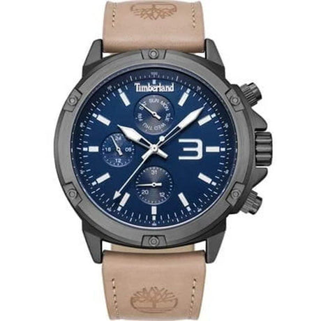 Timberland Beige Leather Watch - Hilstor