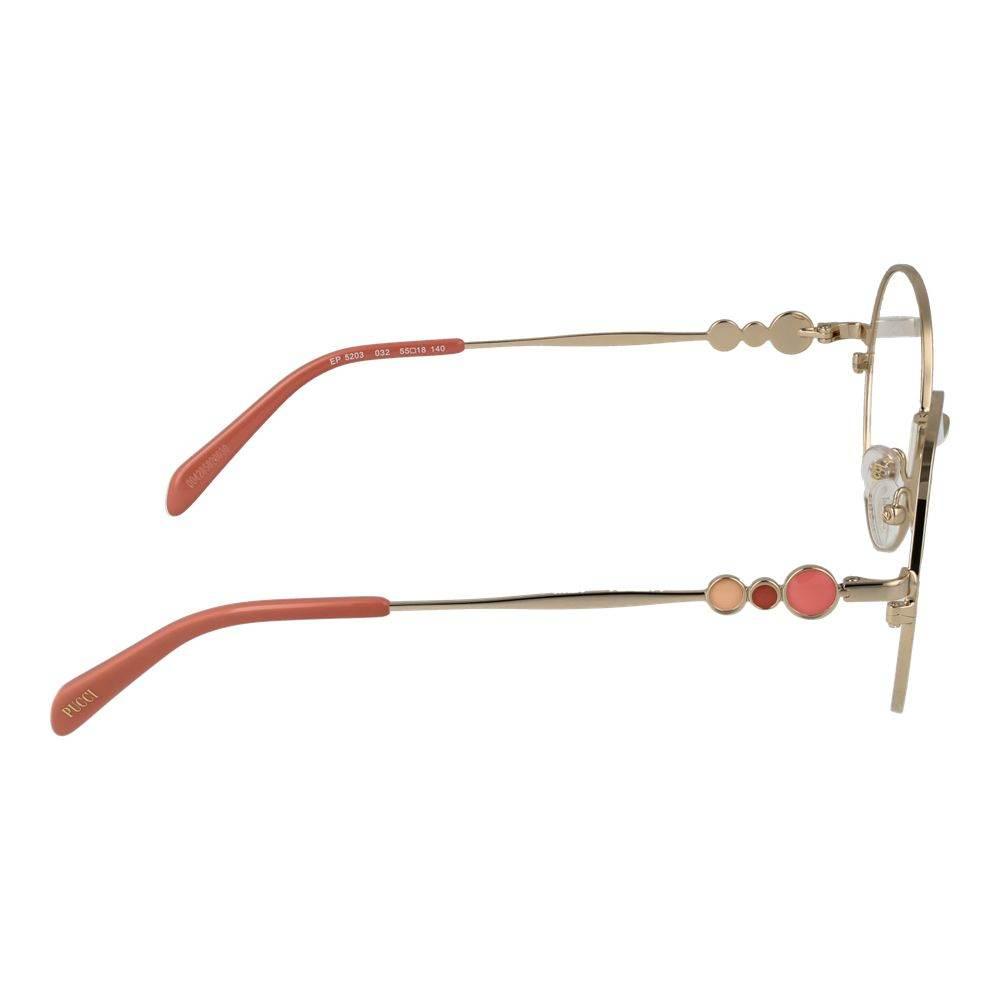 Emilio Pucci Gold Women Optical Frames - Hilstor