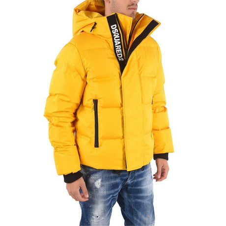 Dsquared² Yellow Nylon Men Jacket - Hilstor