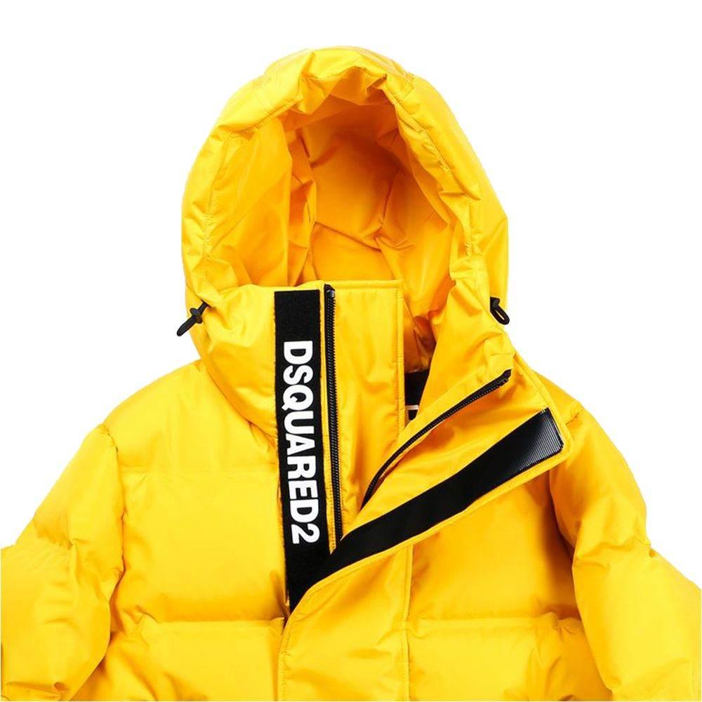 Dsquared² Yellow Nylon Men Jacket - Hilstor
