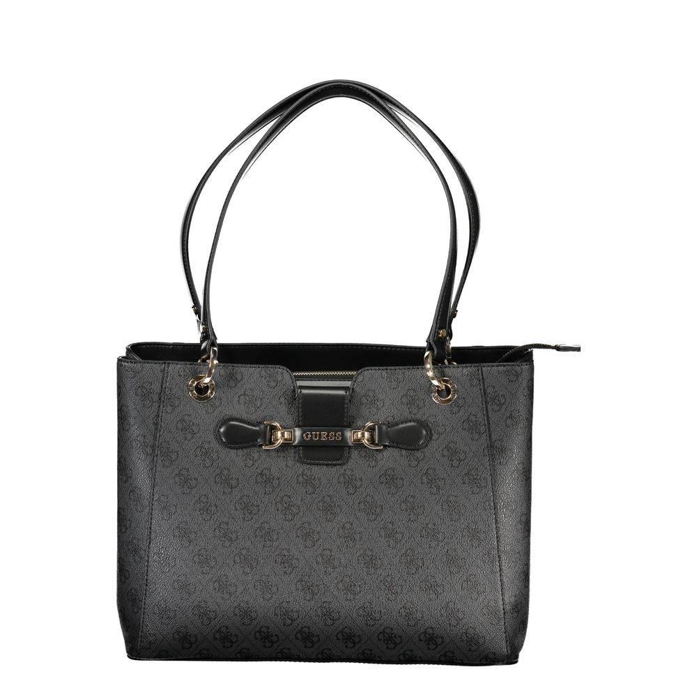 Guess Jeans Black Polyethylene Handbag - Hilstor