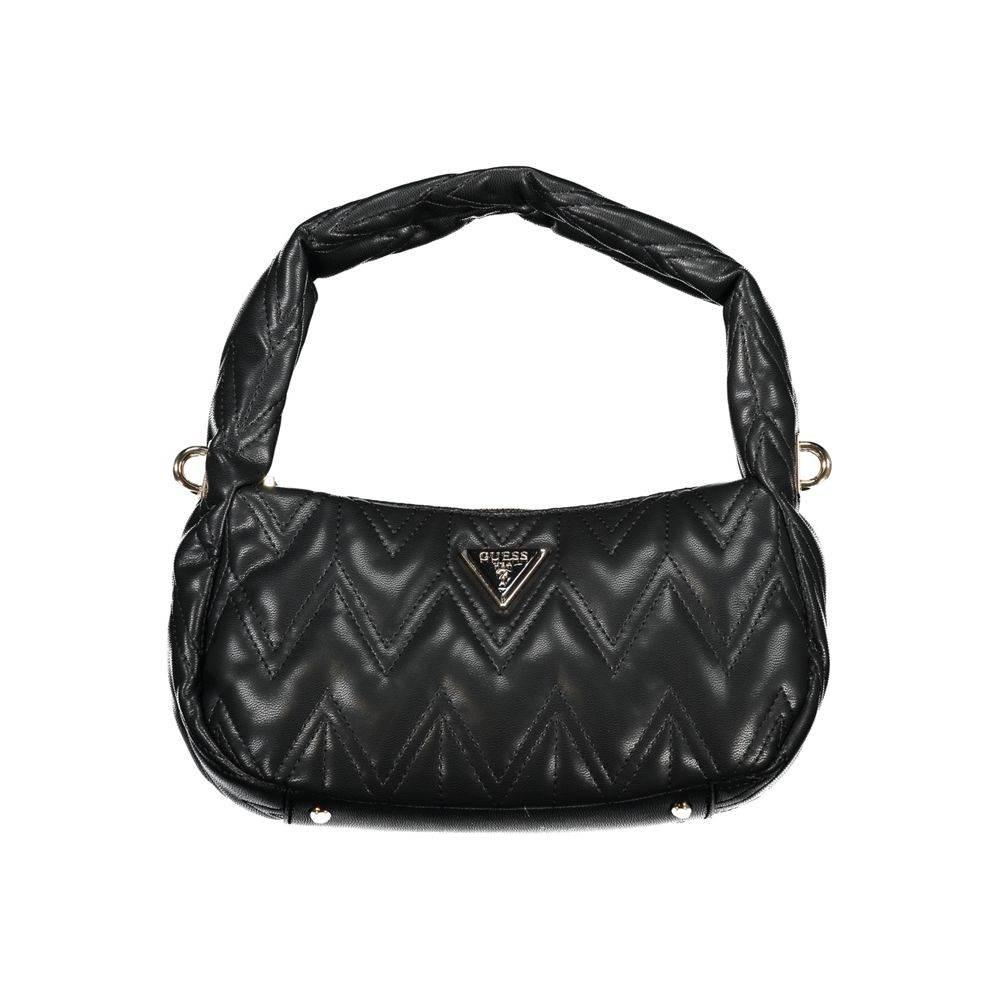 Guess Jeans Black Cotton Handbag - Hilstor