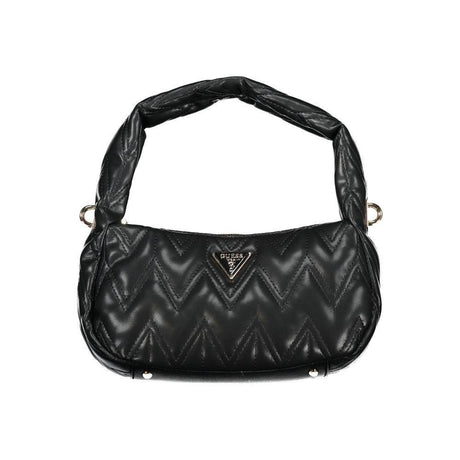 Guess Jeans Black Cotton Handbag - Hilstor