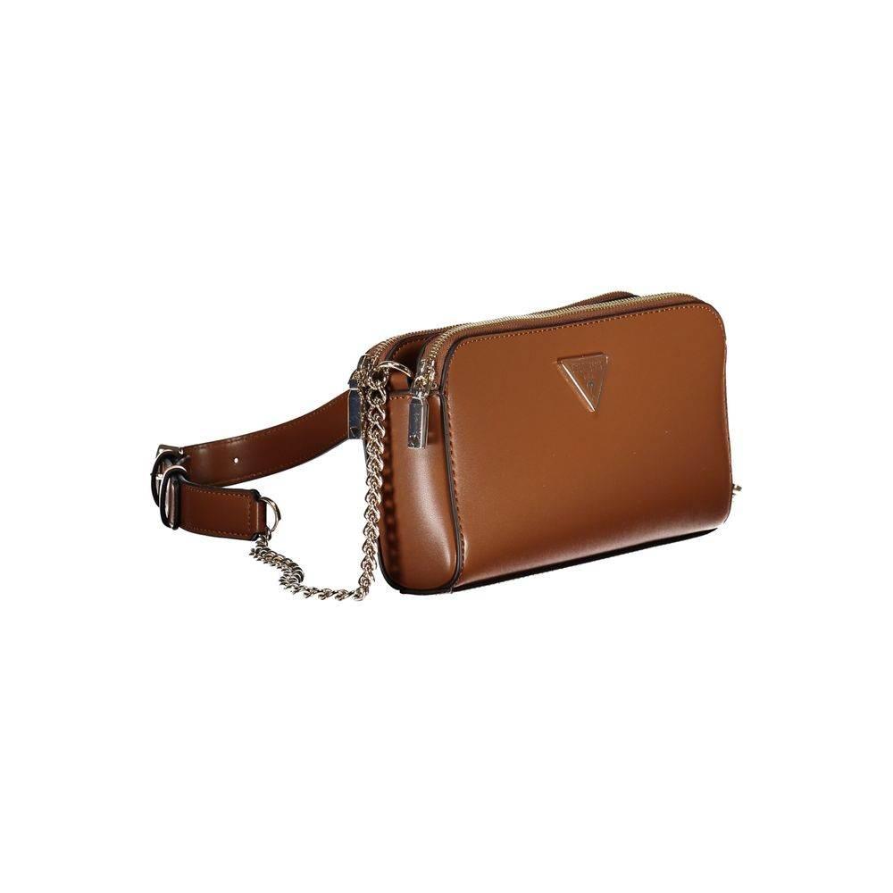 Guess Jeans Brown Polyethylene Handbag - Hilstor