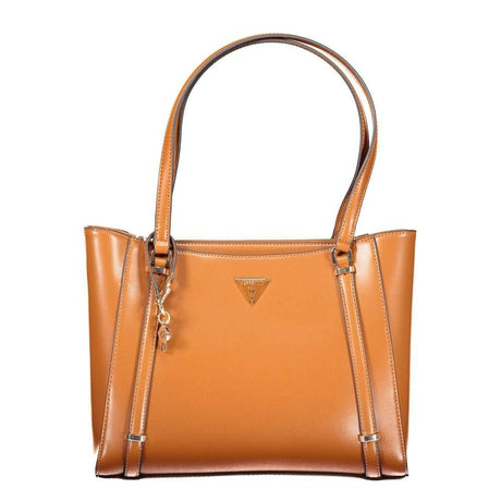 Guess Jeans Brown Polyethylene Handbag - Hilstor