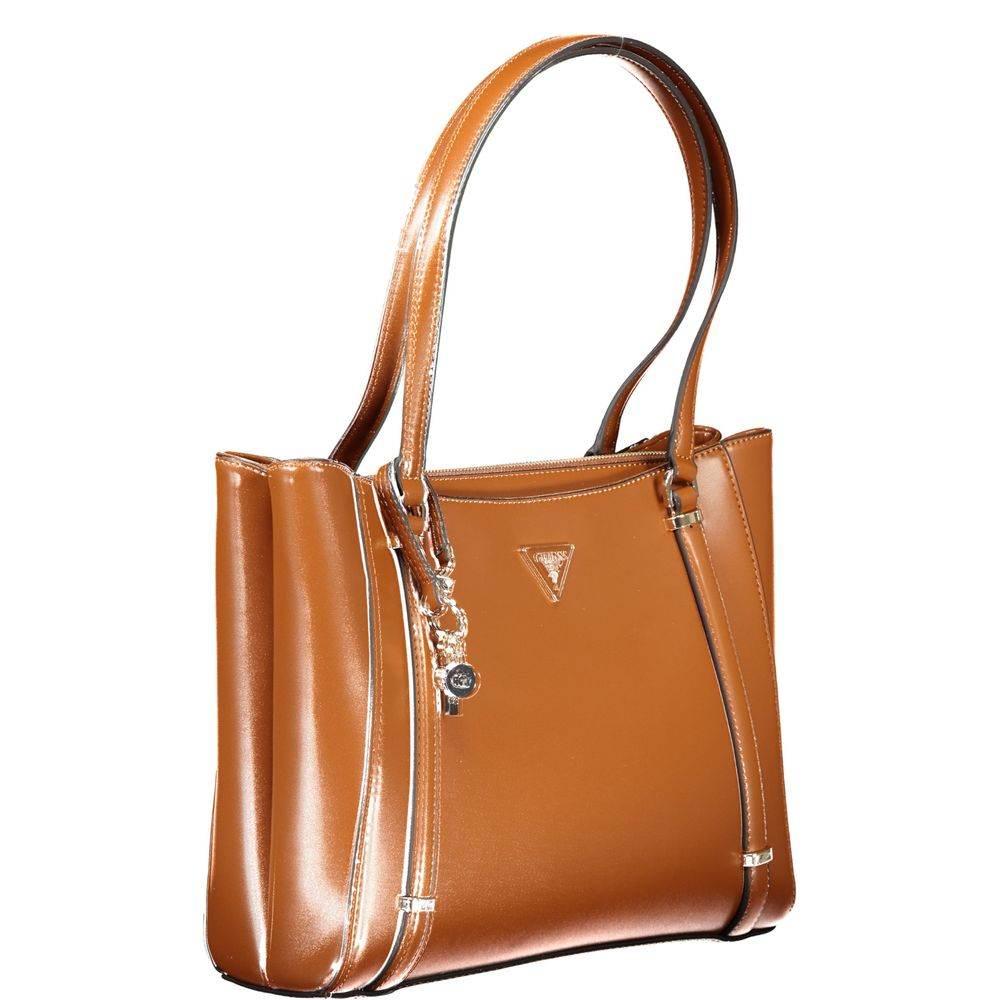 Guess Jeans Brown Polyethylene Handbag - Hilstor