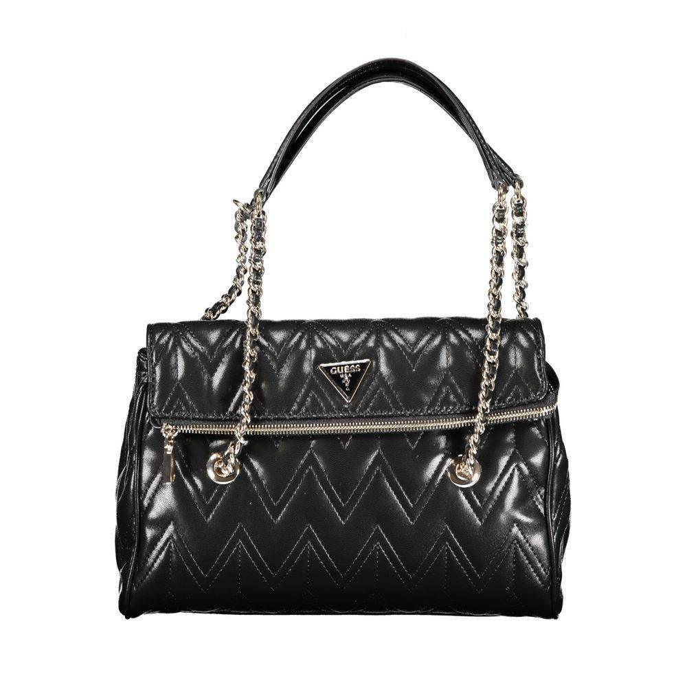 Guess Jeans Black Polyethylene Handbag - Hilstor