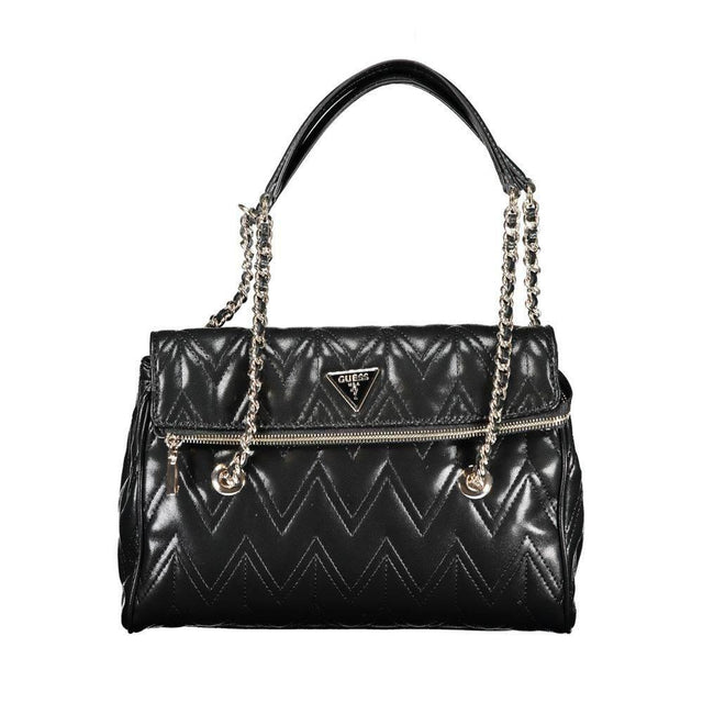 Guess Jeans Black Polyethylene Handbag - Hilstor