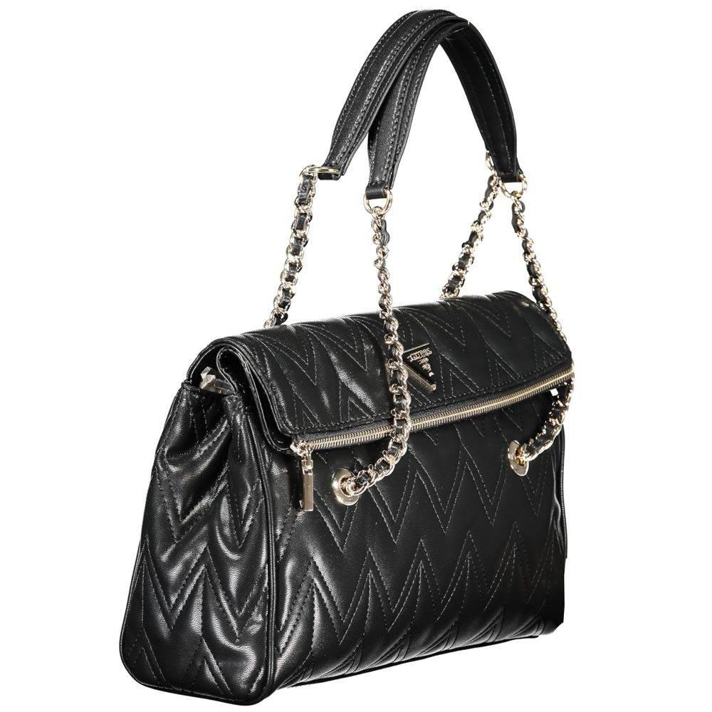 Guess Jeans Black Polyethylene Handbag - Hilstor