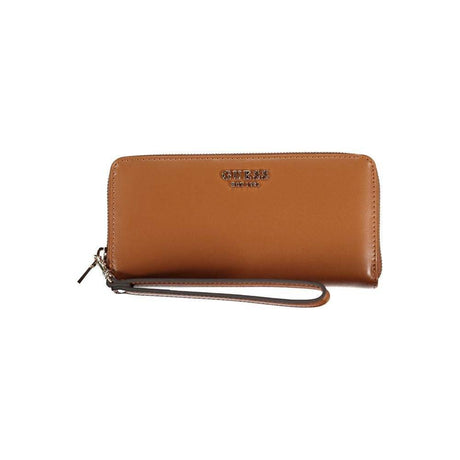 Guess Jeans Brown Polyethylene Wallet - Hilstor