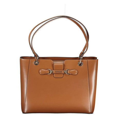 Guess Jeans Brown Polyethylene Handbag - Hilstor