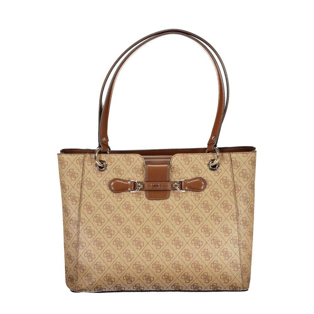 Guess Jeans Beige Polyethylene Handbag - Hilstor
