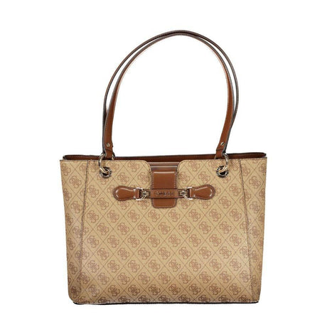 Guess Jeans Beige Polyethylene Handbag - Hilstor