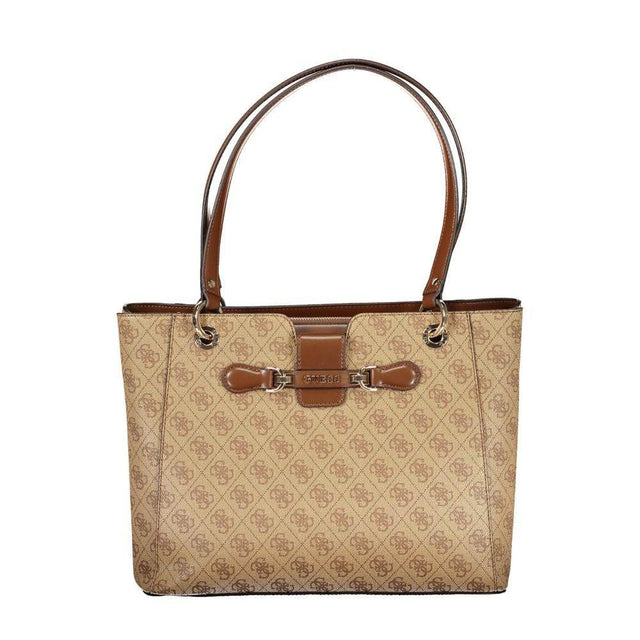 Guess Jeans Beige Polyethylene Handbag - Hilstor