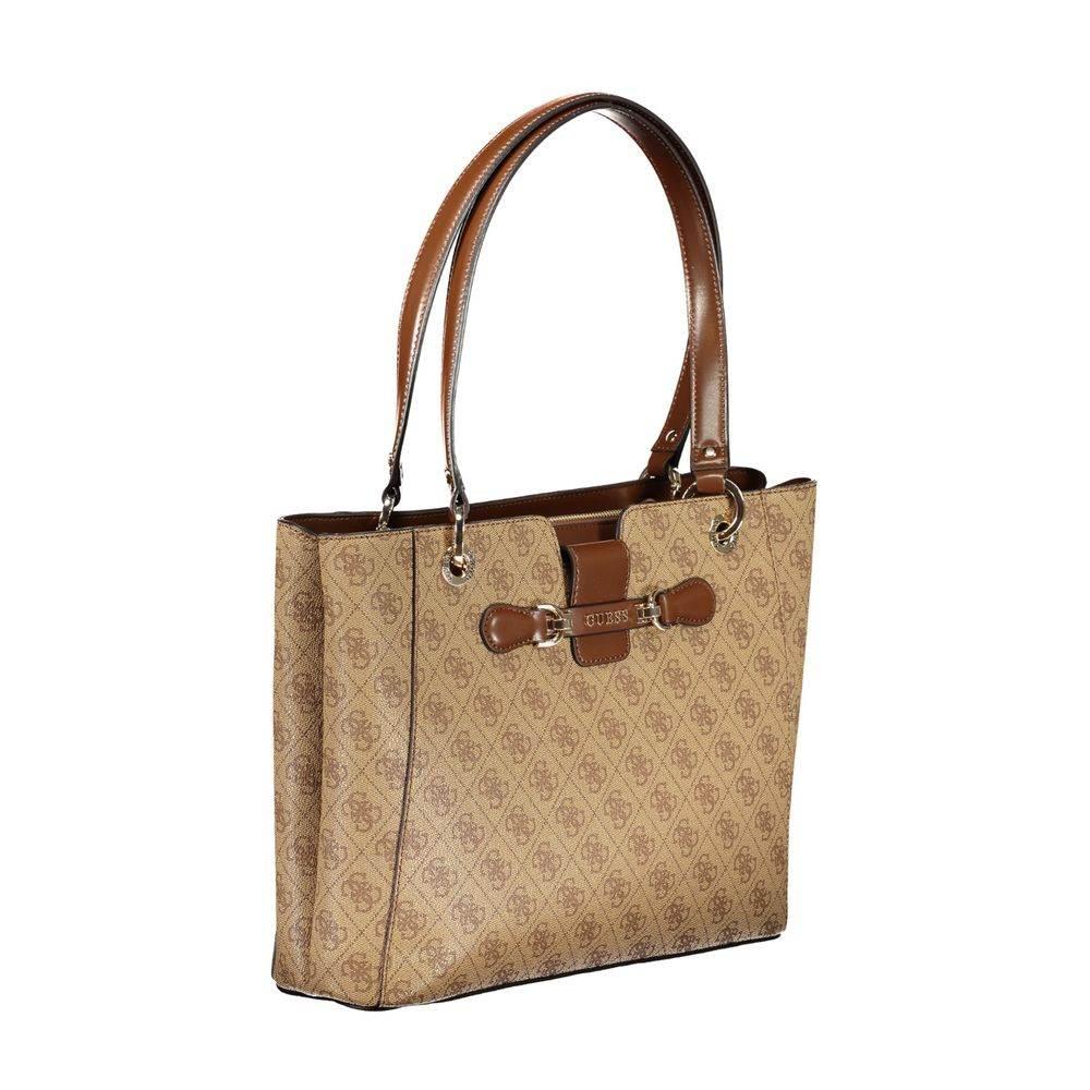 Guess Jeans Beige Polyethylene Handbag - Hilstor