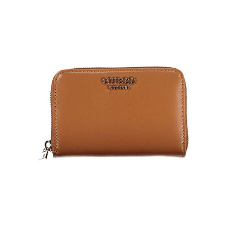 Guess Jeans Brown Polyethylene Wallet - Hilstor