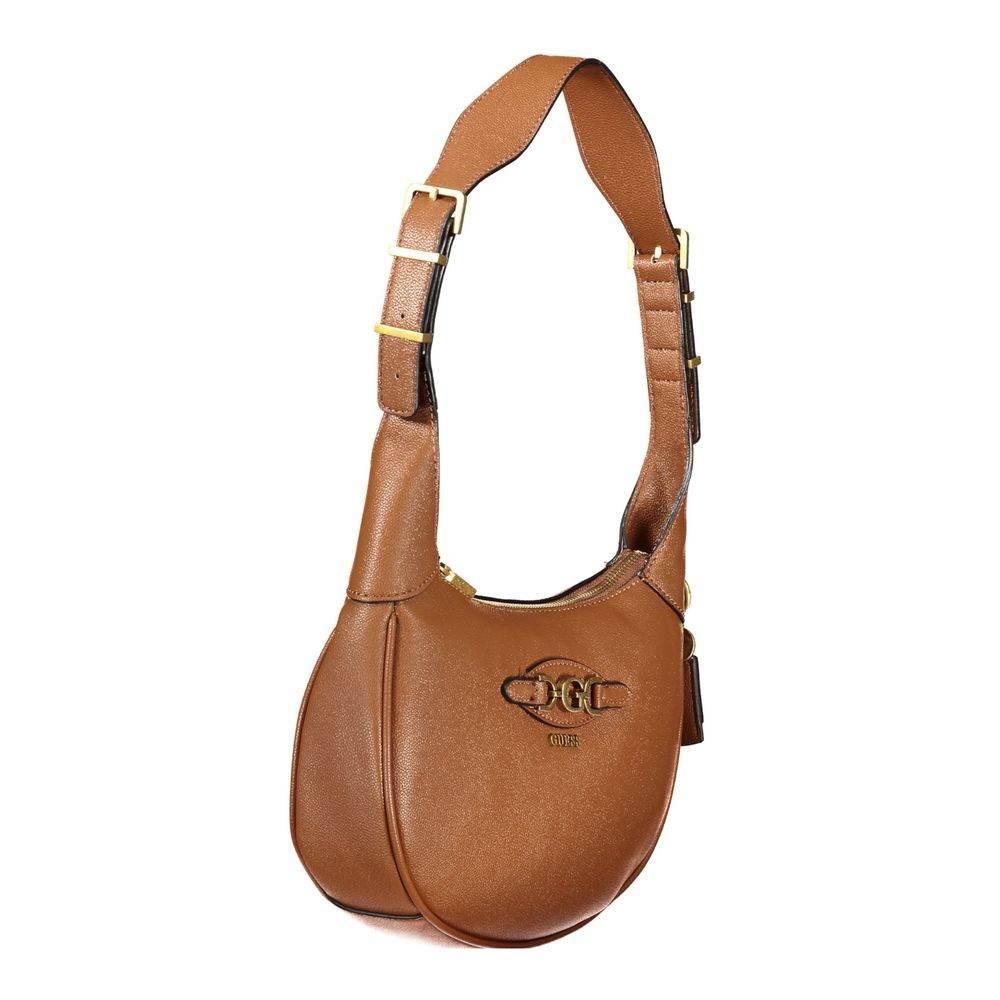 Guess Jeans Brown Polyethylene Handbag - Hilstor