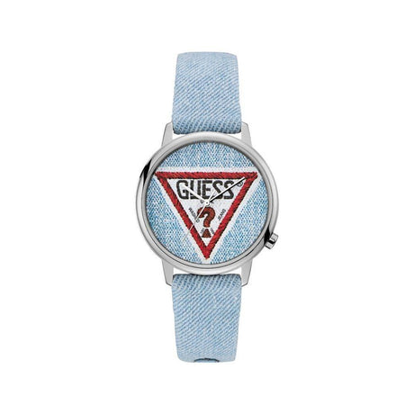 Guess Blue Leather / Leather Watch - Hilstor