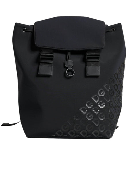 Dolce & Gabbana Black DG Mania Neoprene Travel Back Pack Bag - Hilstor
