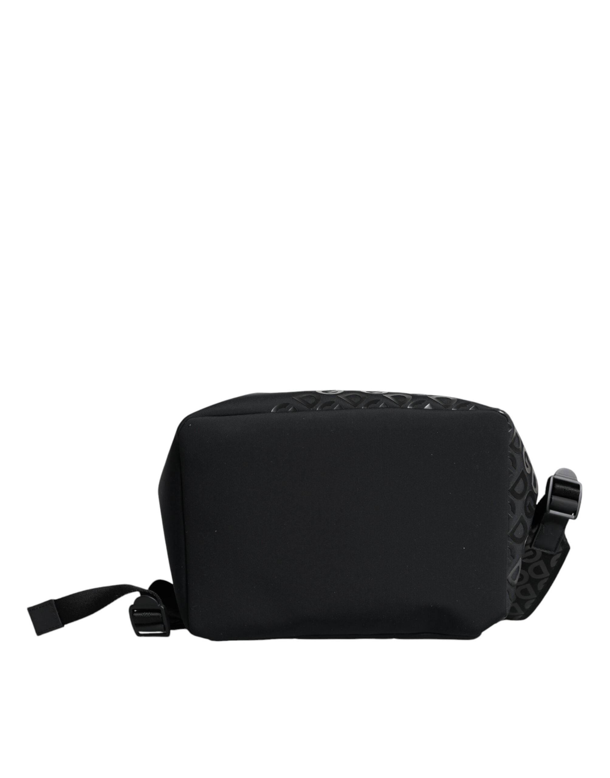 Dolce & Gabbana Black DG Mania Neoprene Travel Back Pack Bag - Hilstor