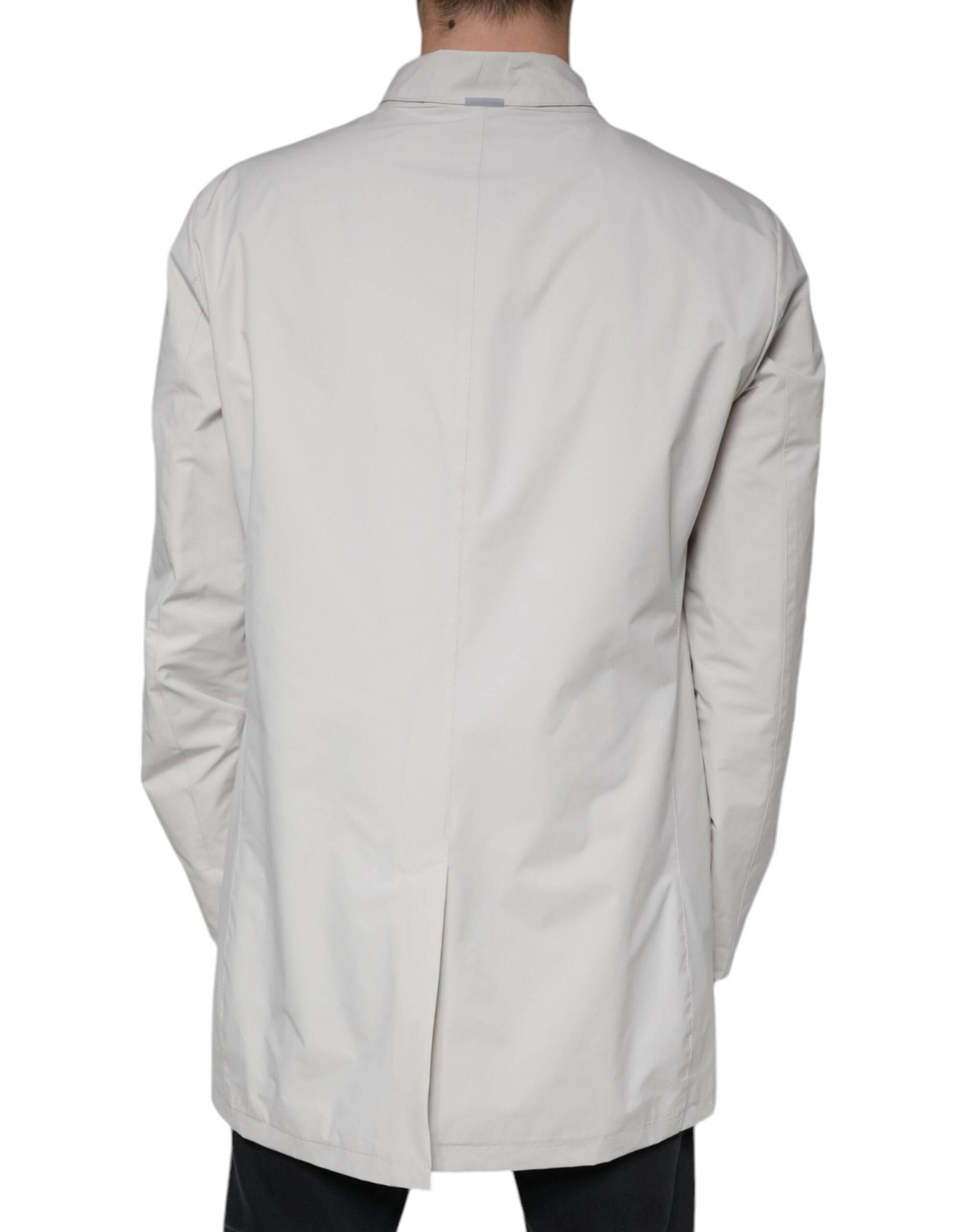 People Of Shibuya Off White Full Zip Coat Men Jacket - Hilstor