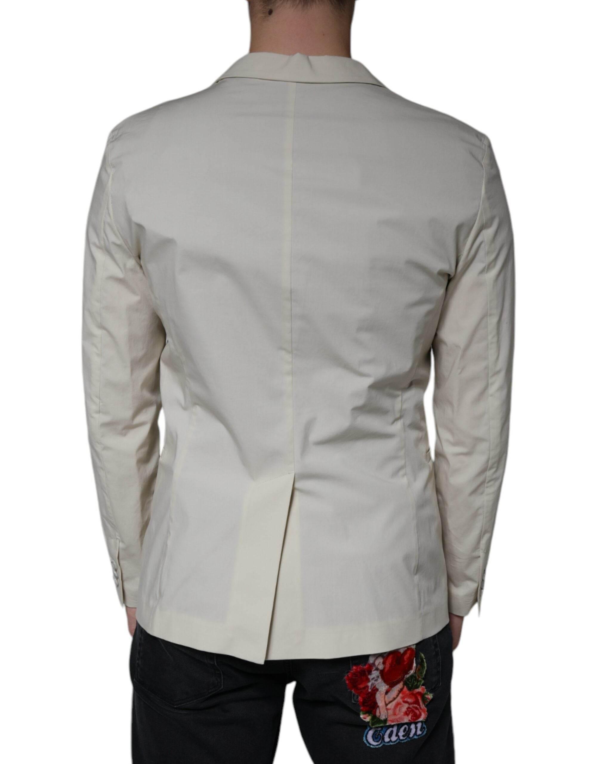 Paolo Pecora Milano Beige Single Breasted Dress Formal Coat Blazer - Hilstor