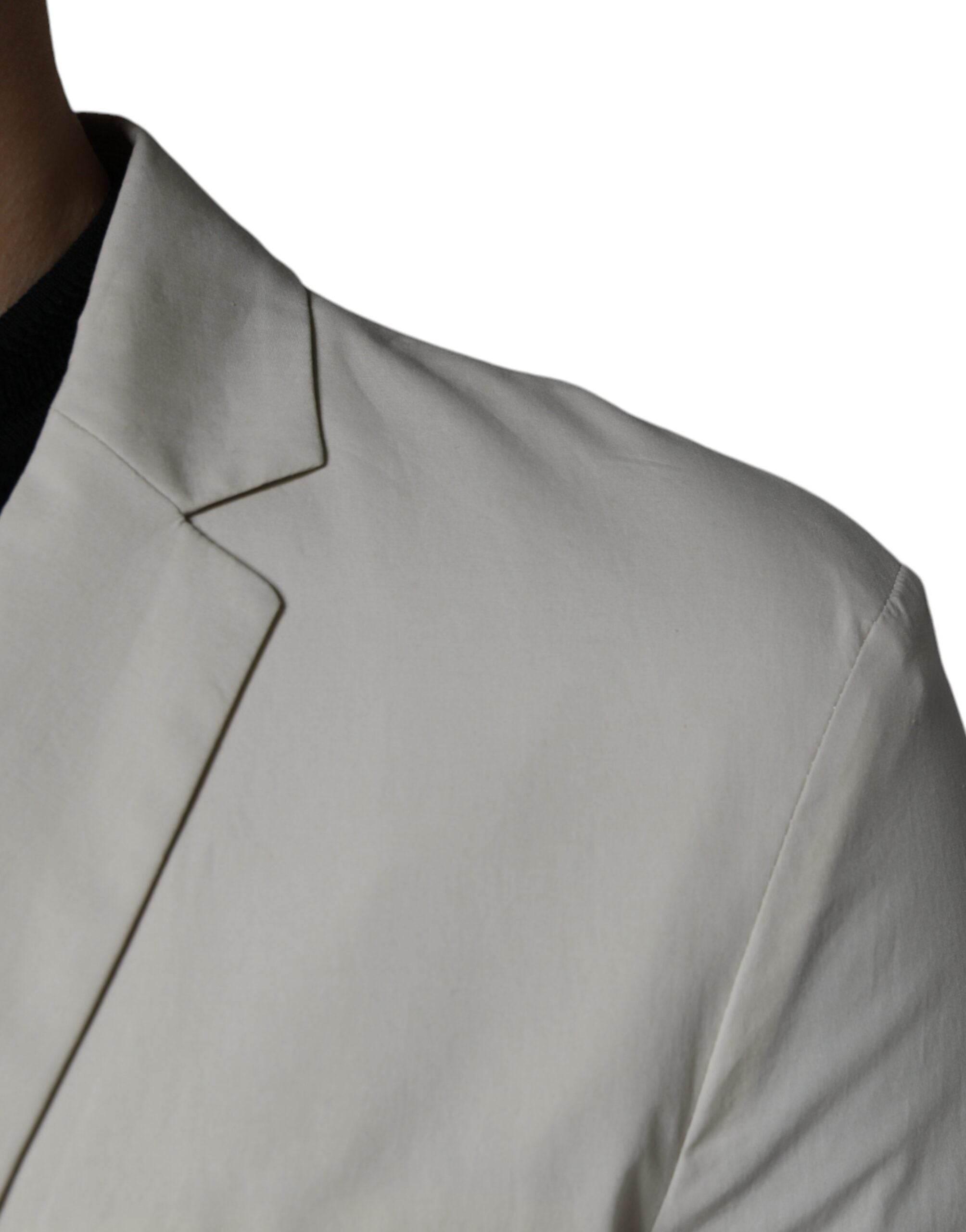 Paolo Pecora Milano Beige Single Breasted Dress Formal Coat Blazer - Hilstor