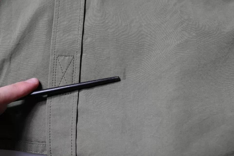 Dolce & Gabbana Military Green Cotton Bend Collared Coat Jacket - Hilstor