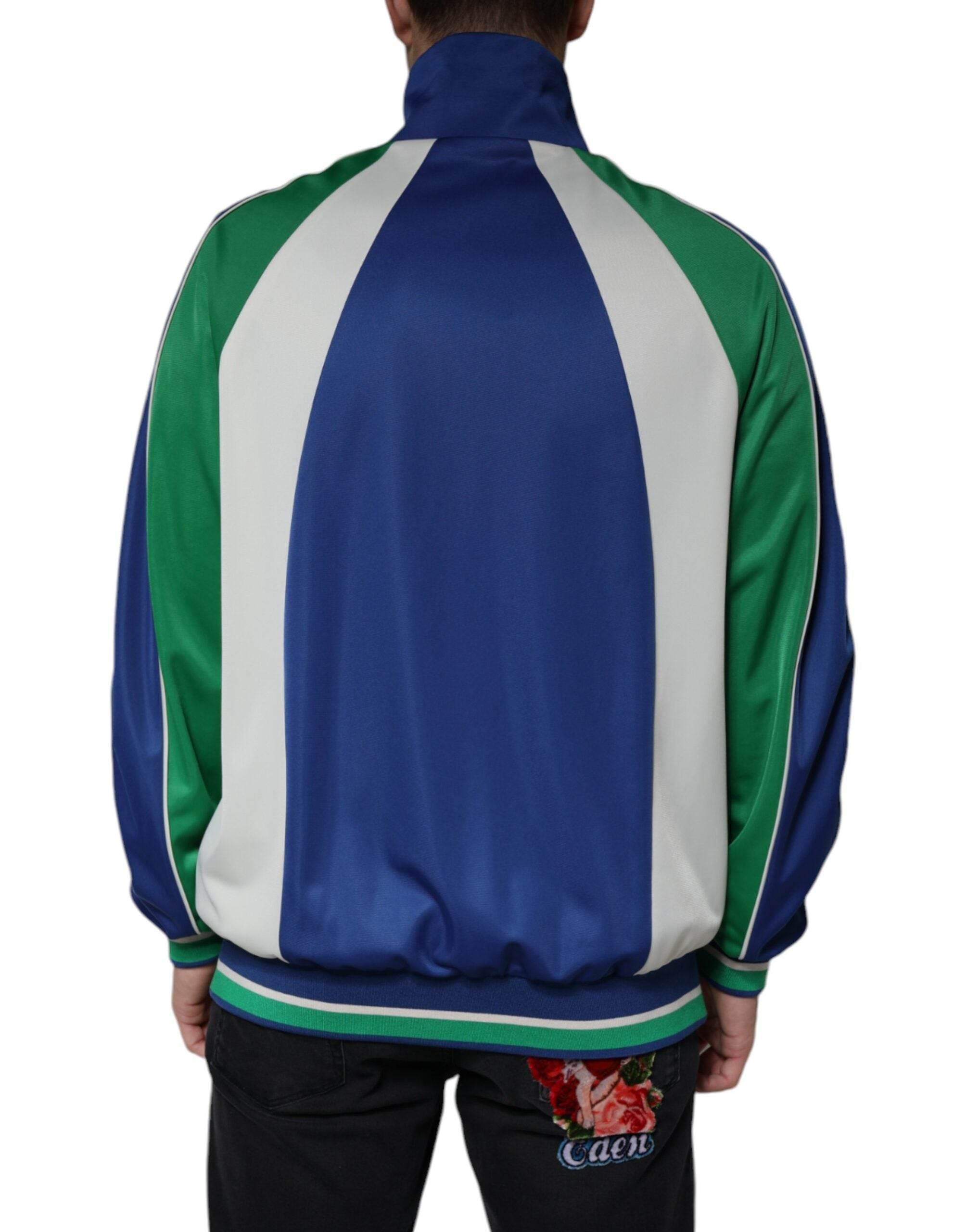 Dolce & Gabbana Multicolor Polyester Full Zip Bomber Jacket - Hilstor