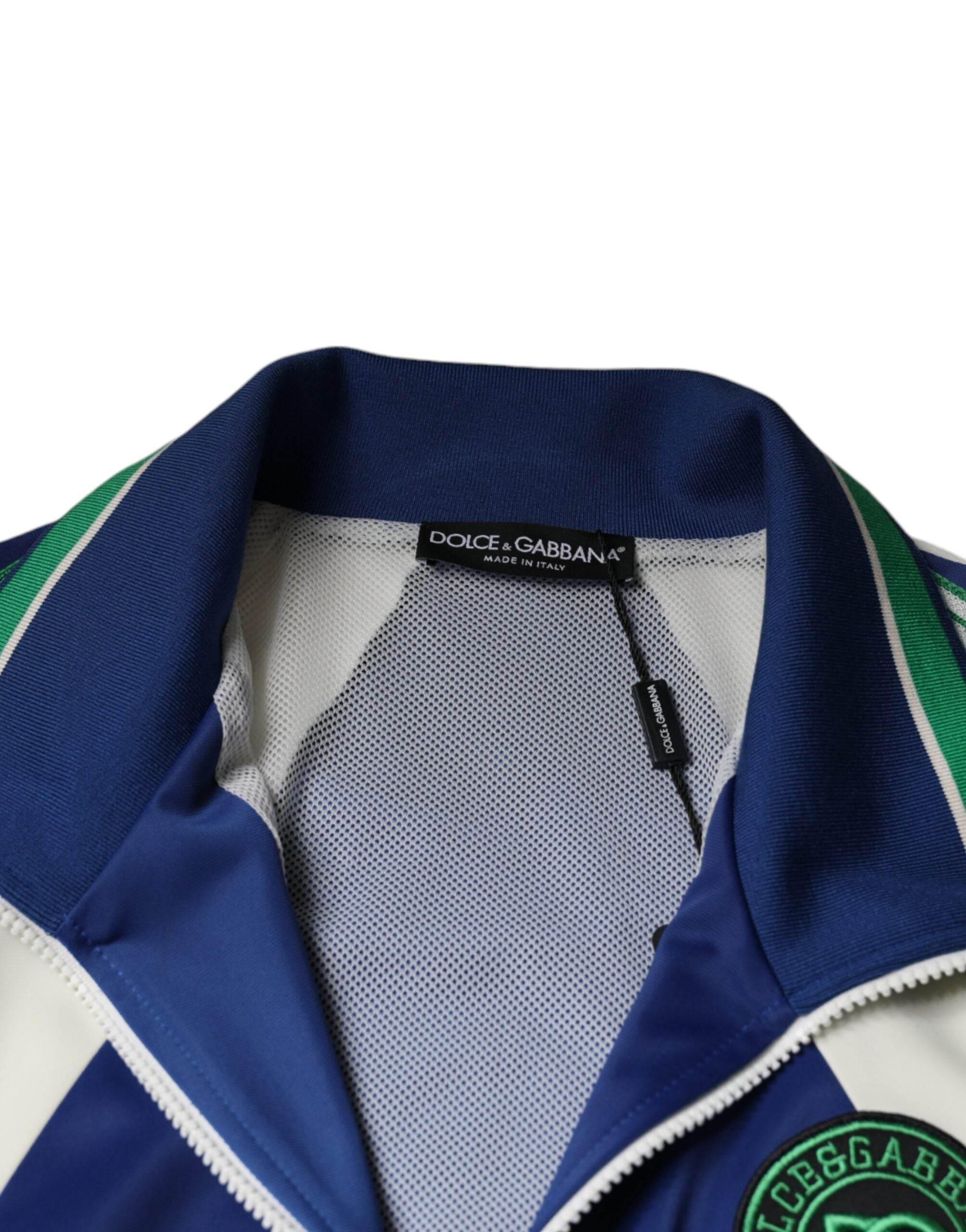 Dolce & Gabbana Multicolor Polyester Full Zip Bomber Jacket - Hilstor