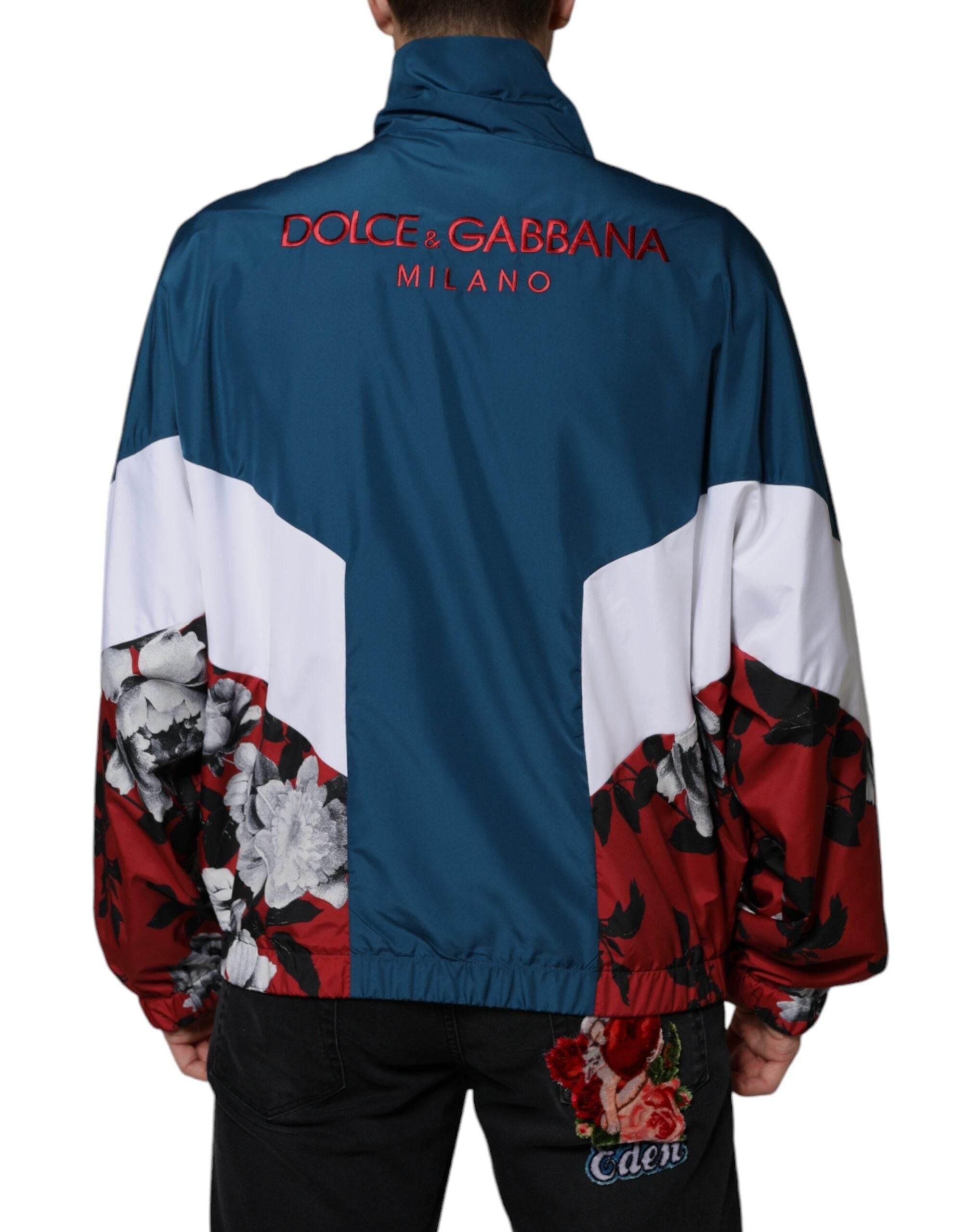 Dolce & Gabbana Multicolor Polyester Full Zip Jacket - Hilstor