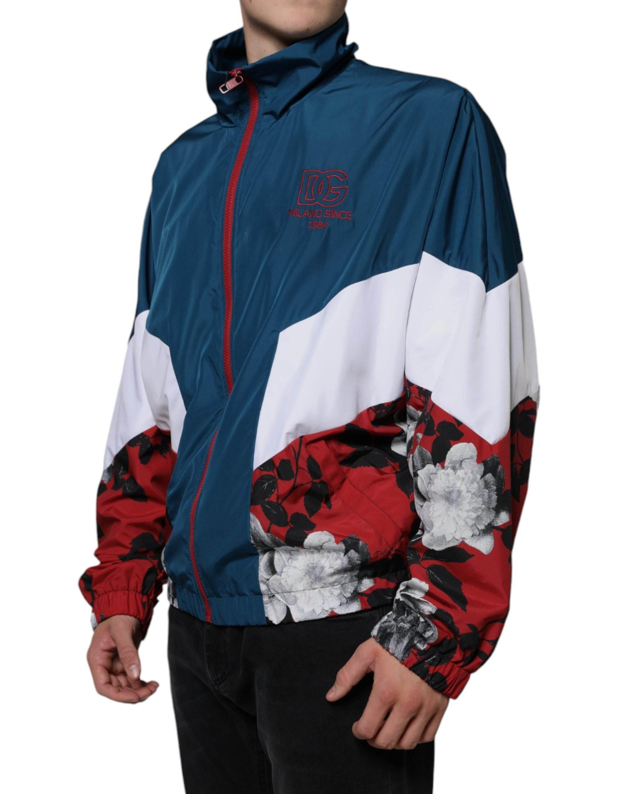 Dolce & Gabbana Multicolor Polyester Full Zip Jacket - Hilstor