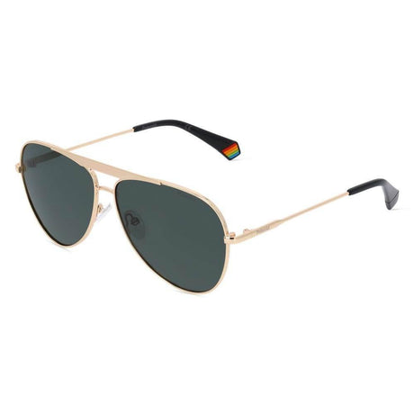 Polaroid Gold Metal Sunglasses - Hilstor