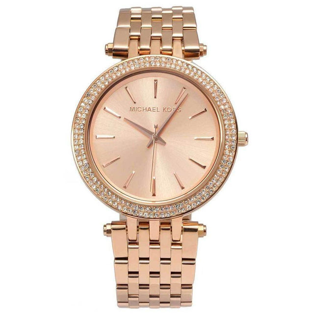 Michael Kors Rose Gold Steel Watch - Hilstor