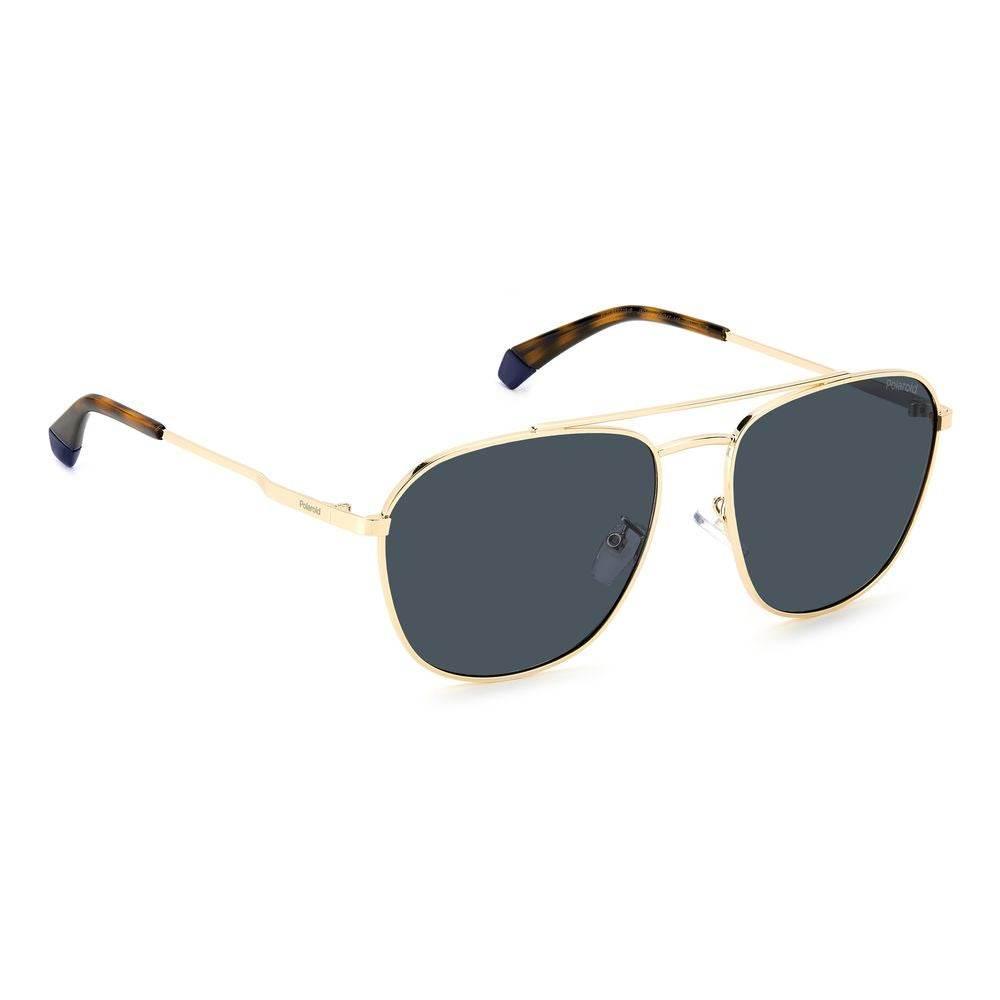Polaroid Gold Stainless Steel Sunglasses - Hilstor