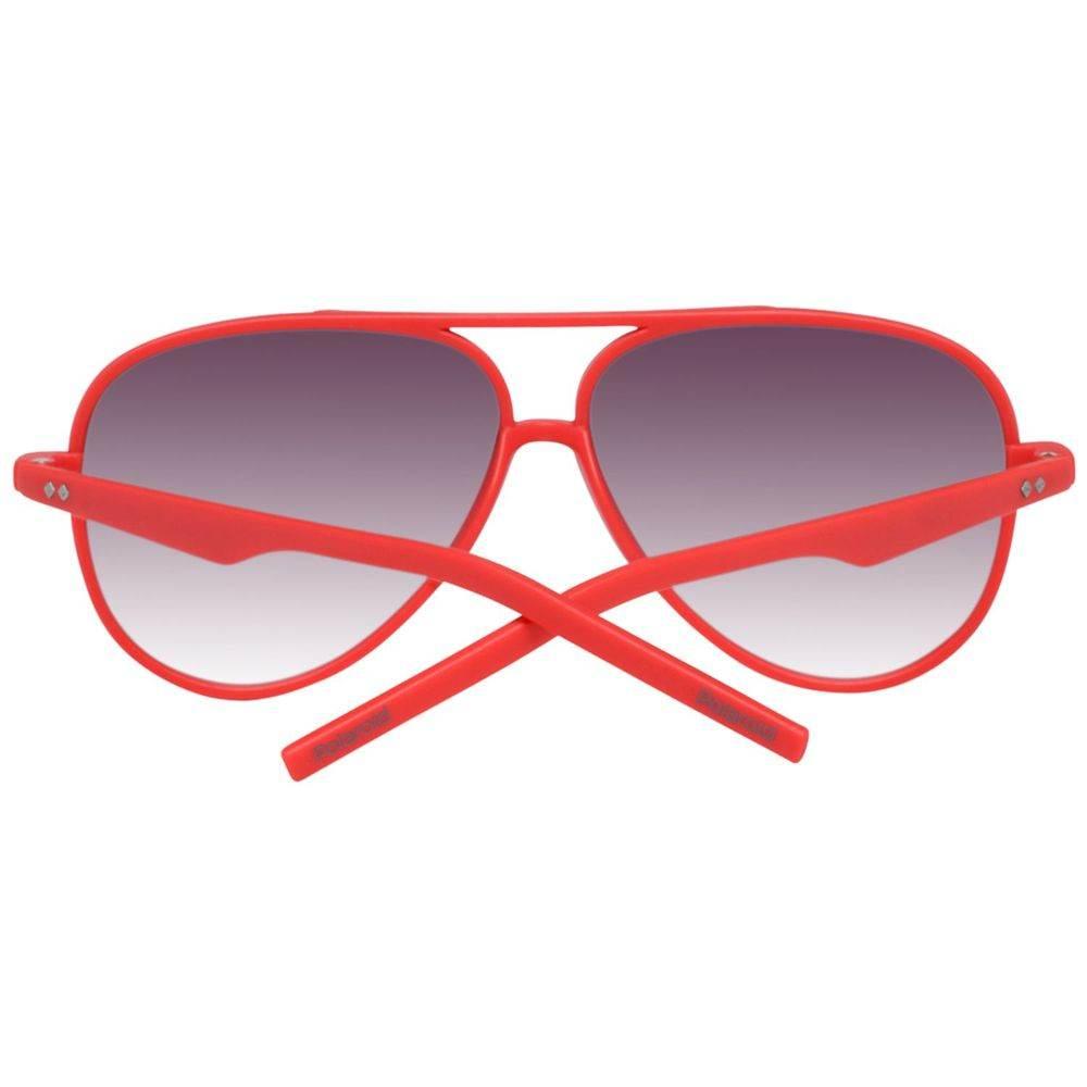 Polaroid Red Plastic Sunglasses - Hilstor