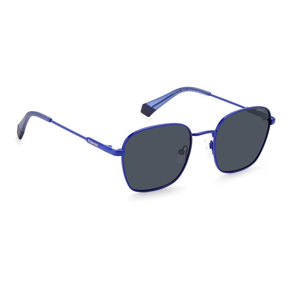Polaroid Blue Stainless Steel Sunglasses - Hilstor