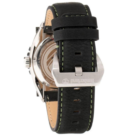 Timberland Black Leather Watch - Hilstor